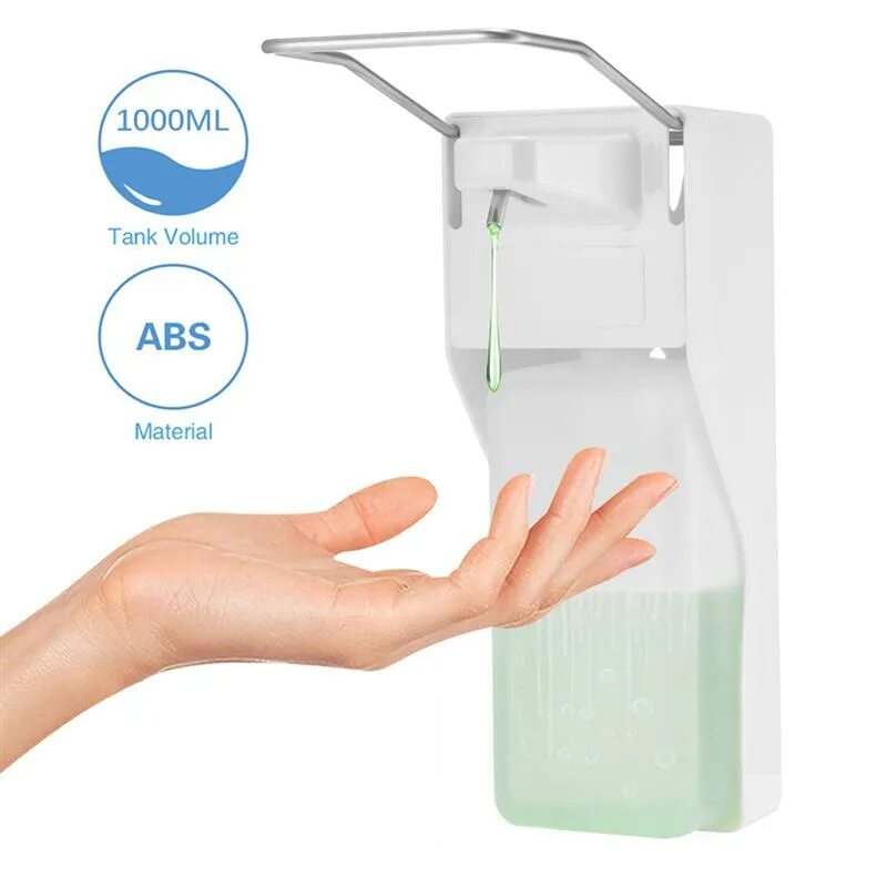 Дозатор для жидкого мыла Elbows Soap Dispenser. Диспенсер для жидкого мыла механический двойной по 500 мл, пластик 4336055. Дозатор для дезинфицирующего средства f 1307. Soap Dispenser для антисептика.