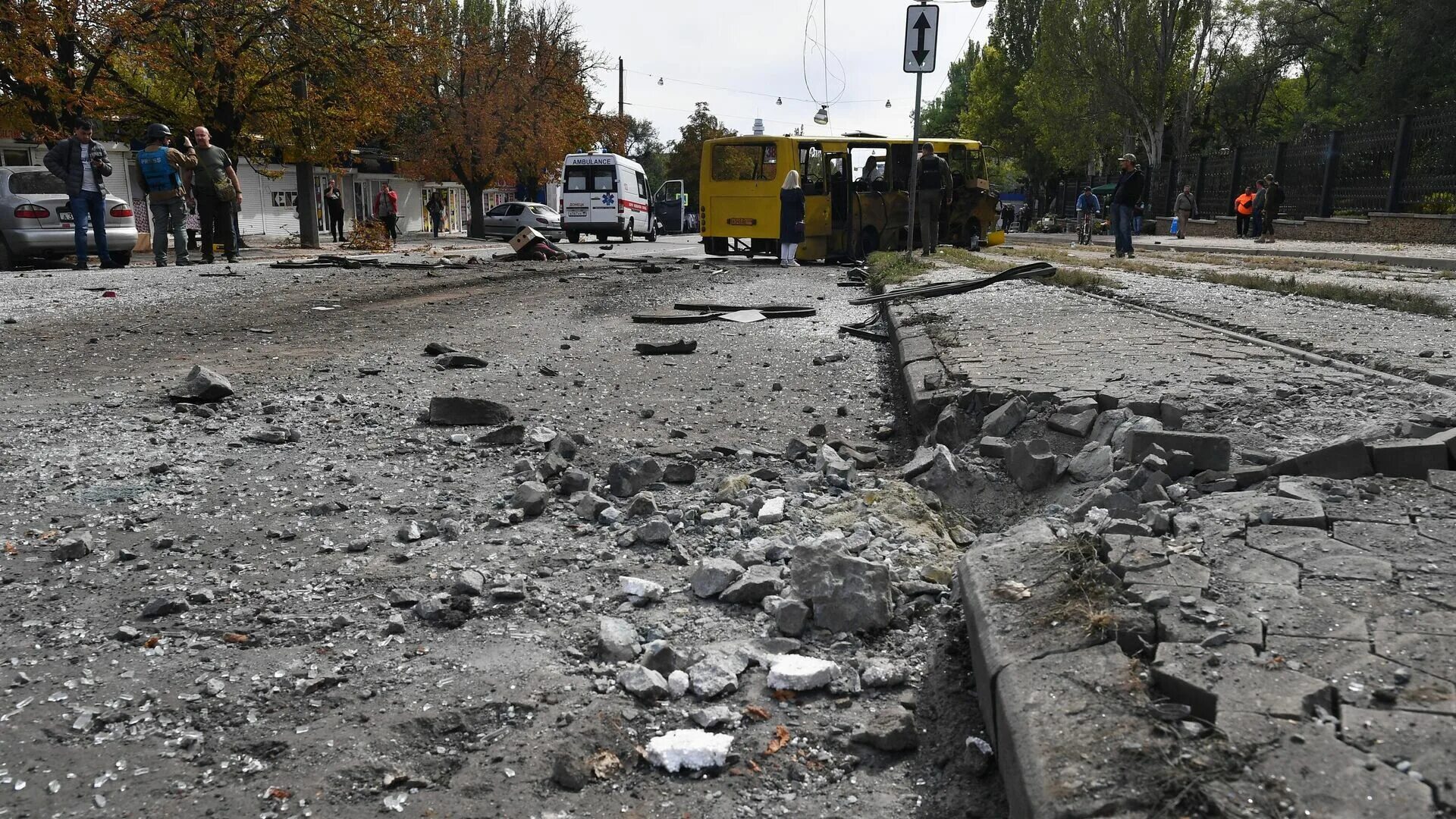 Донецк 24 новости. Обстрел центра донецка 2025.
