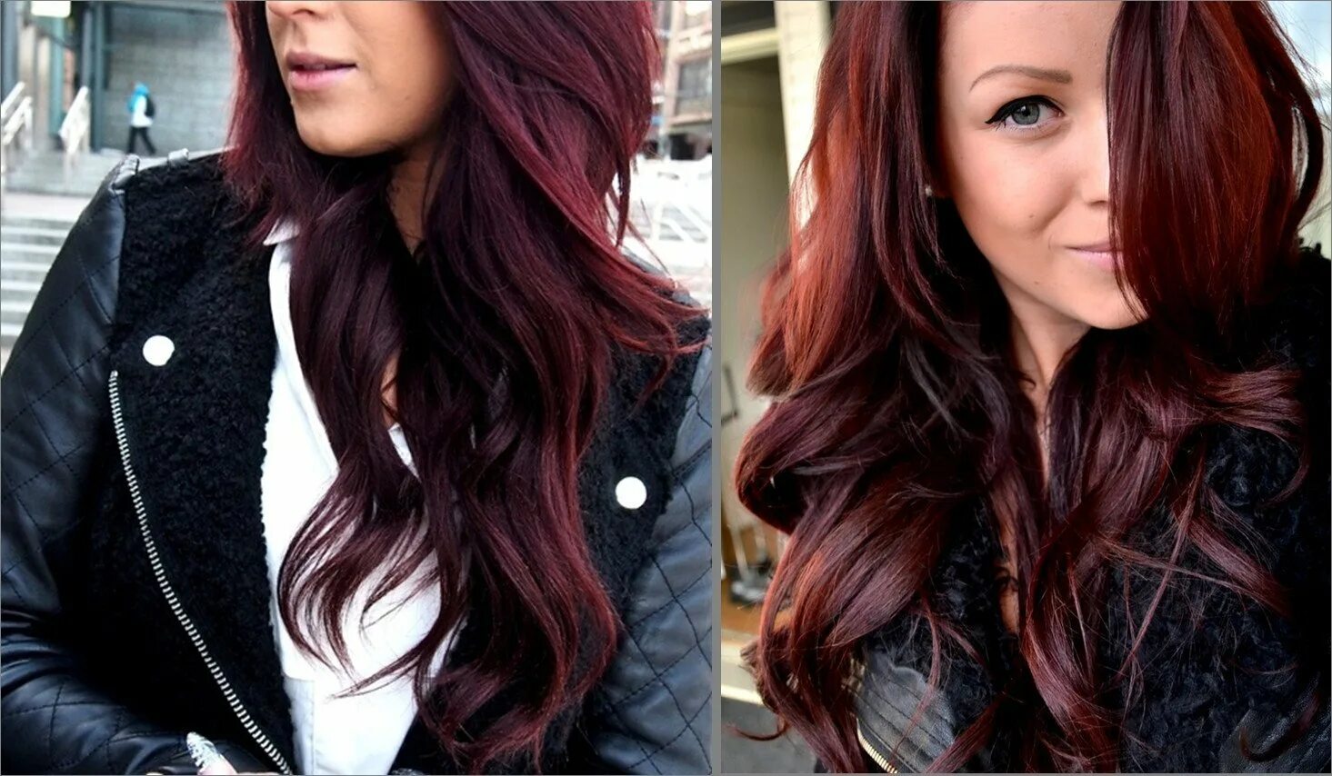 Бургунди глинтвейн цвет волос. Бордовые волосы. Красно бордовые волосы.