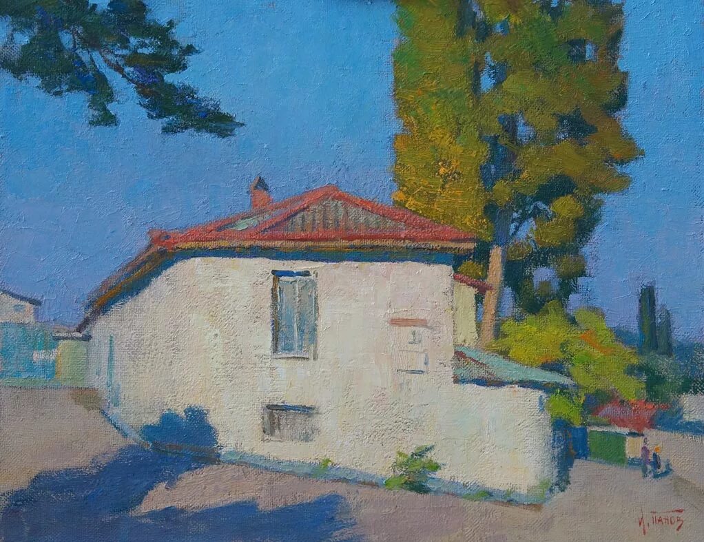 Крымов домики. Крымов художник домик. Домики в живописи Крым. Крымские домики картины. Крымову белый домик.