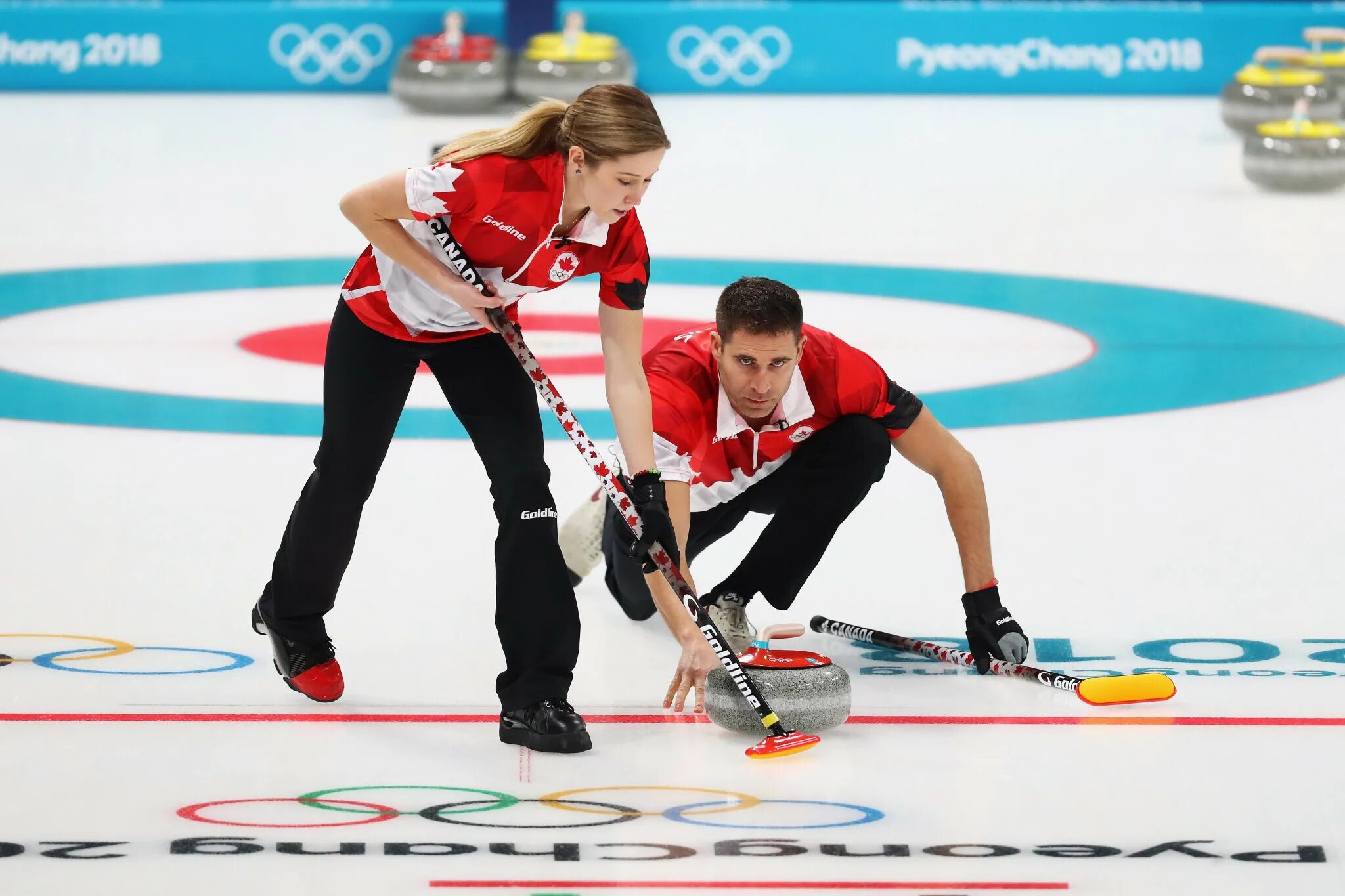 Curling stream. Керлинг микст.