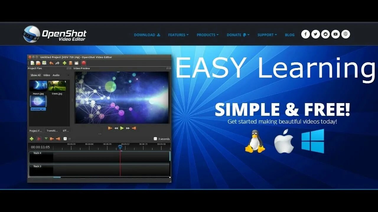 Video open b. Openshot. openshot логотип. openshot video editor.