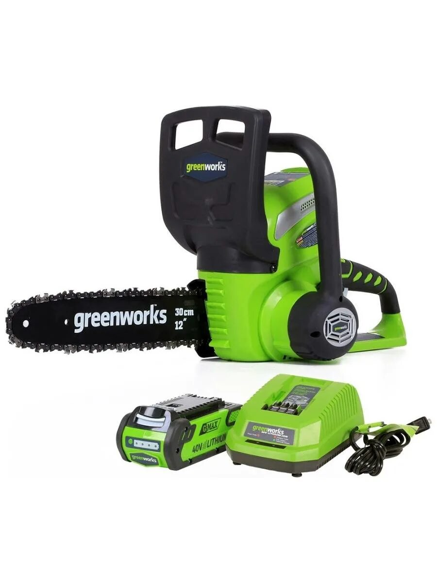 Цепная пила GREENWORKS g40cs30k2. Аккумуляторная цепная пила GREENWORKS. Аккумуляторная цепная пила Гринворкс. Цепная портативная аккумуляторная пила GREENWORKS. Аккумуляторная пила гринворкс купить