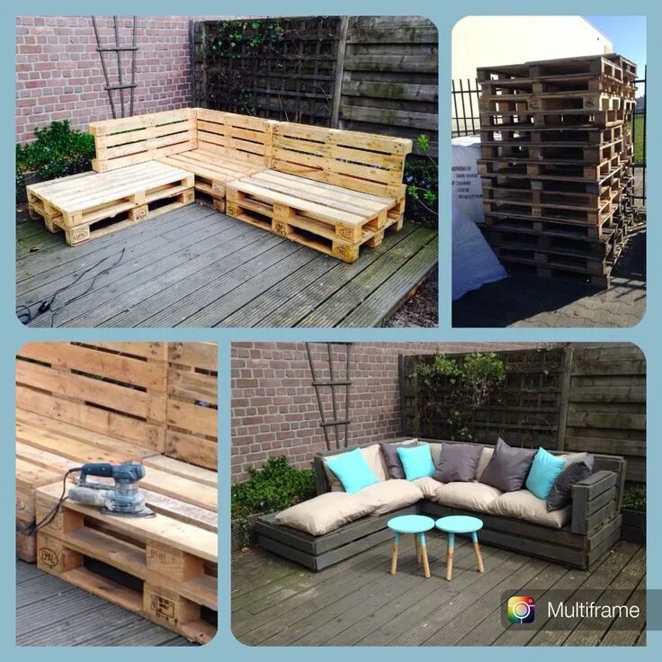 Bijzondere tuinmeubels gemaakt van pallets Mobilier de salon, Meuble jardin pale