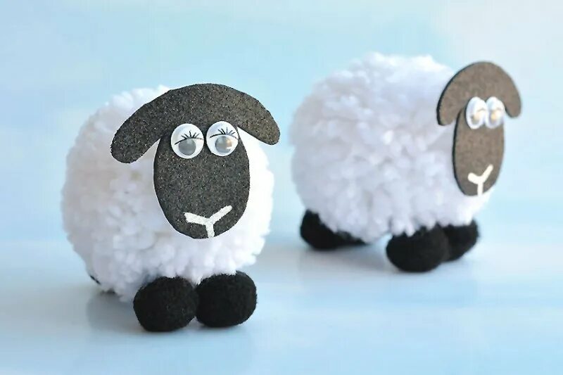 Овечка своими руками. Овечка объемная. Как сделать барана. Поделка барашек. Как сделать барана.