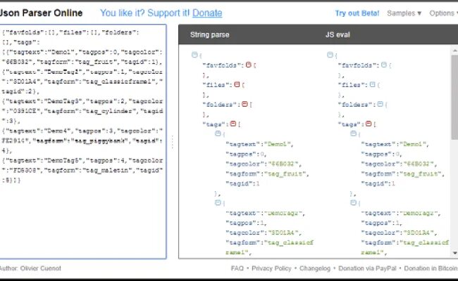 Json парсер. Распарсить json.