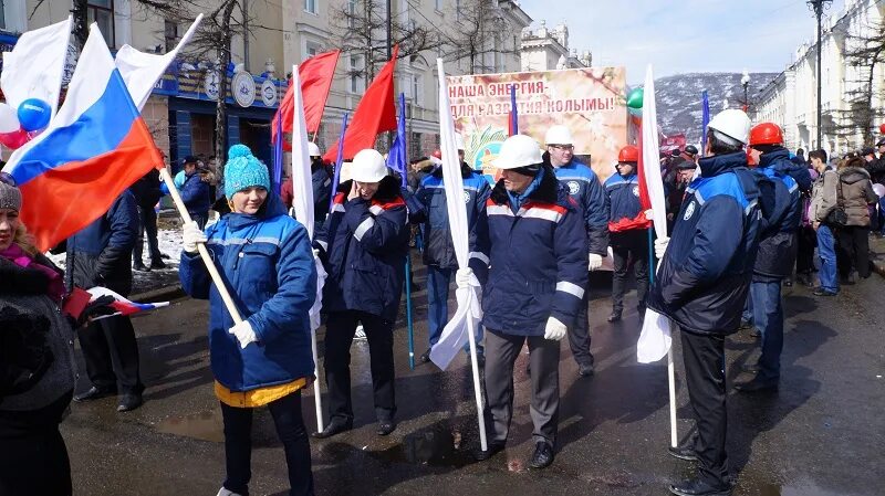 Магаданэнерго. Атп &quot;магаданэнерго&quot;. первомай в хибинах. бушин магаданэнерго.
