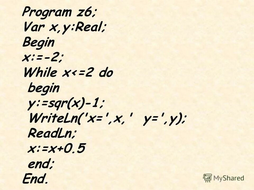 Program z. Program z