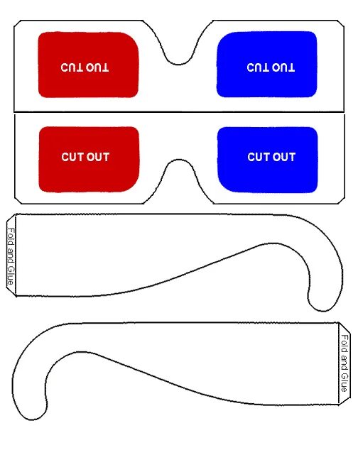 Шаблоны 3д очков. Трафарет для 3д очков. Анаглифные 3d очки своими руками. Шаблон очков. Макет бумажных очков.