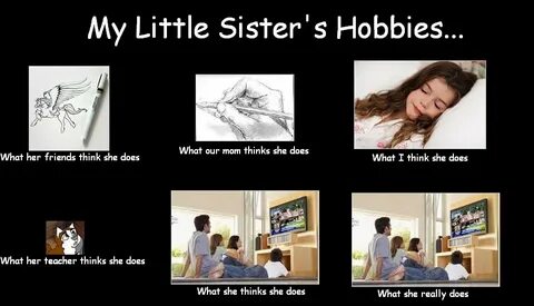 He a little sister