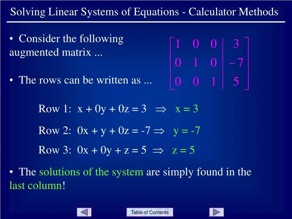 Solving Systems of Linear equations. Solve a Linear equations. System of Linear equations. System equation calculator.