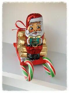 Сани из конфет