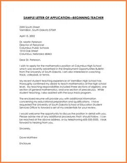 Written job application letters