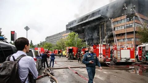 Пожар в плазе