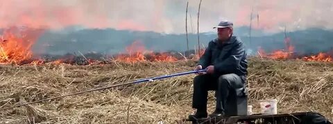 Сгорел на рыбалке