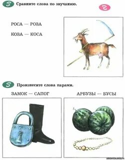 Слова с согласным звуком з