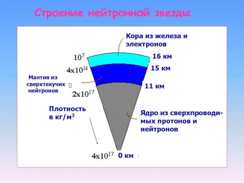 Нейтронные звезды сколько. Строение нейтронной звезды. Внутреннее строение нейтронной звезды. Плотность нейтронной звезды. Строение нейтронной звезды схема.