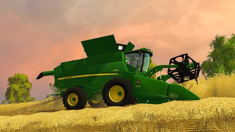 Про комбайны и тракторы. John Deere s680. Комбайн Джон Дир для FS 15. Хлопкоуборочный комбайн John Deere 7760 fs15. Комбайн Джон Дир 9640.