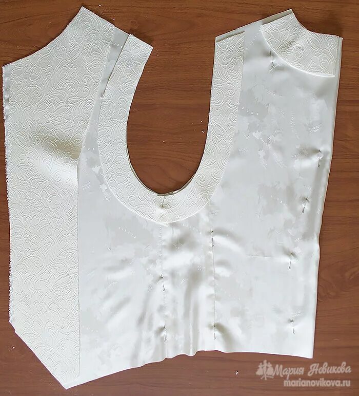 Пошив жилетки на подкладке. Как обработать жилетку. Пошив жилета на подкладке. Как обработать жилетку. Соединение жилета с подкладом.