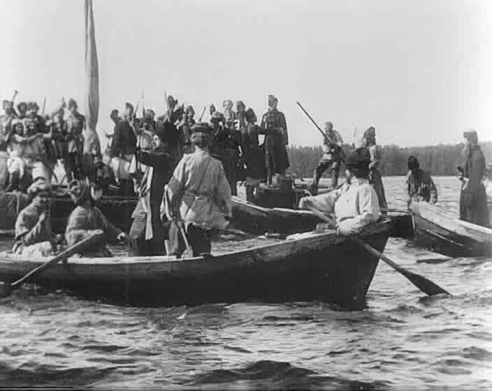 Степка разин. Стенька Разин Понизовая вольница 1908. Стенька Разин Дранков. Стенька Разин и Княжна 1908.