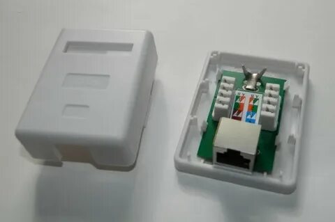 Розетка rj45 накладная