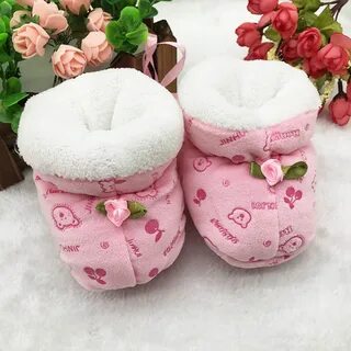 Теплые пинетки для малышей на зиму