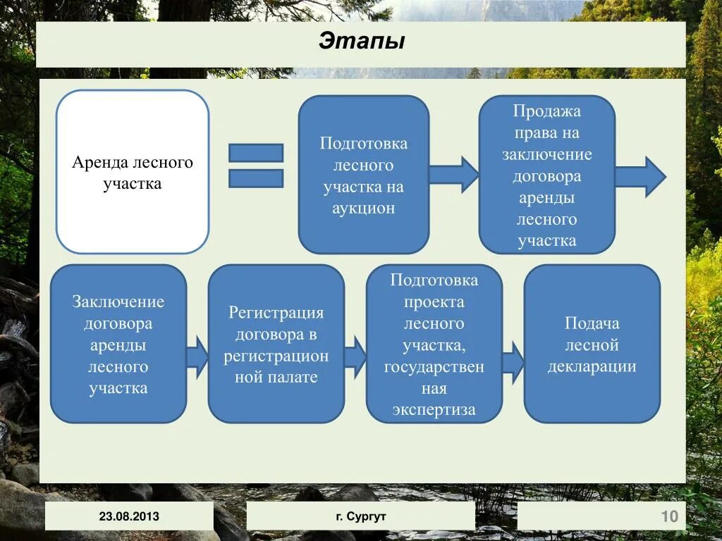 Предоставление в пользование лесных участков. Порядок заключения договора аренды лесного участка. Этапы проведения аукциона лесного участка. Договор аренды лесных участков. Оформление договора аренды лесного участка.