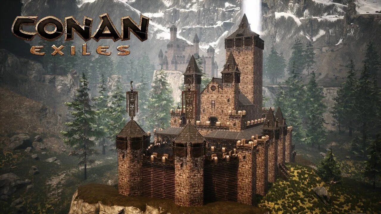 Conan build. Замок в конан экзайл. замки в конан эксилес. конан красивый замок. conan exiles замок.
