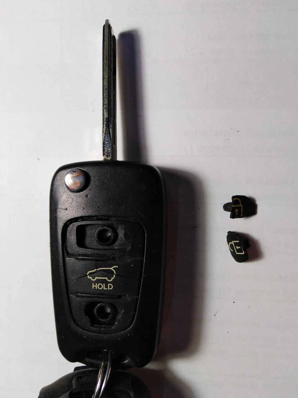 Замена корпуса выкидного ключа - Hyundai ix35, 2 л, 2010 года своими руками DRIV