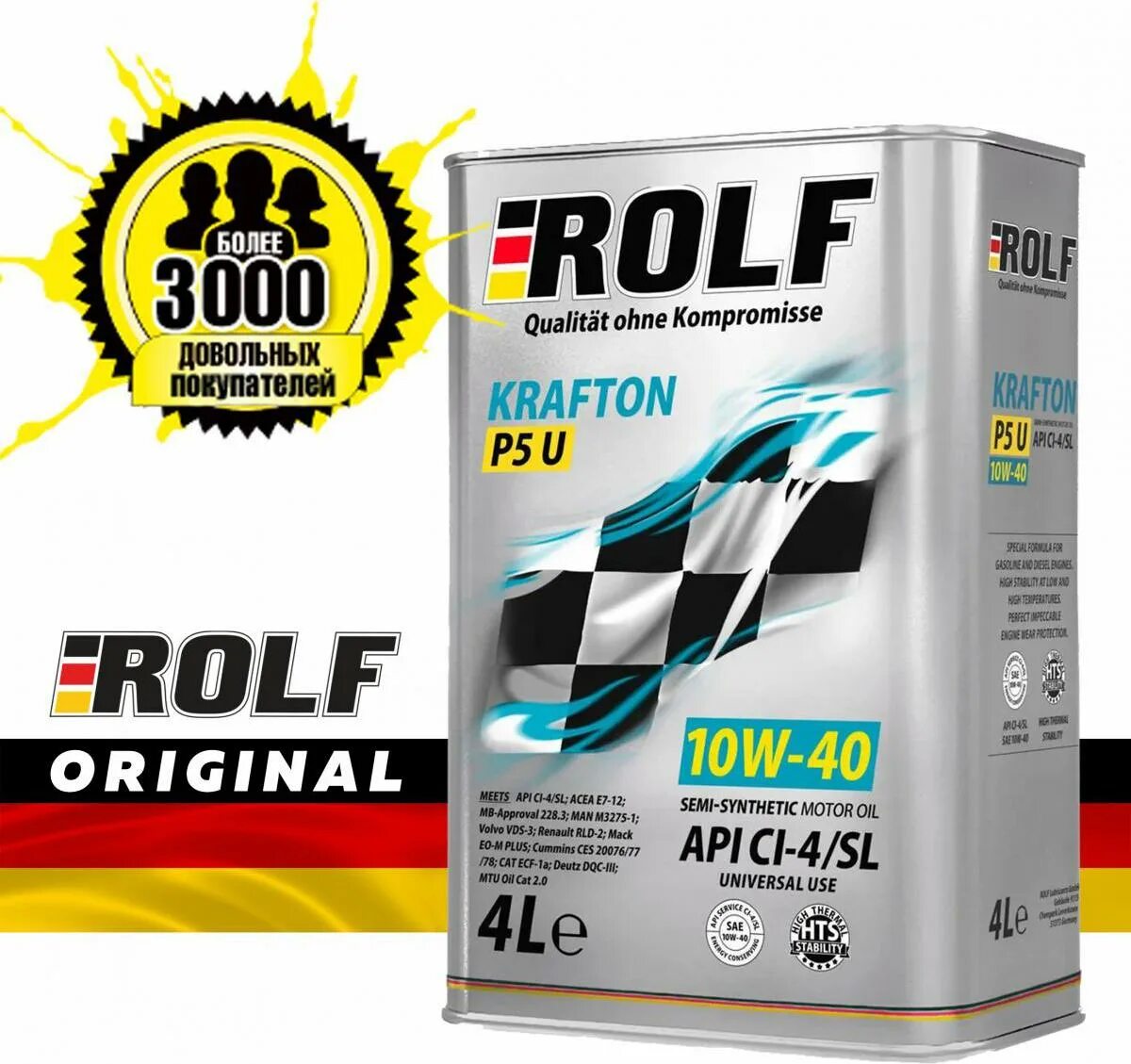 Масло рольф дизель. Rolf Krafton p5 u. Rolf Krafton p5 u 10w-40. Rolf Krafton p5 u 10w-40 4л артикул. Rolf Krafton p5 u 10/40 API ci-4/SL.