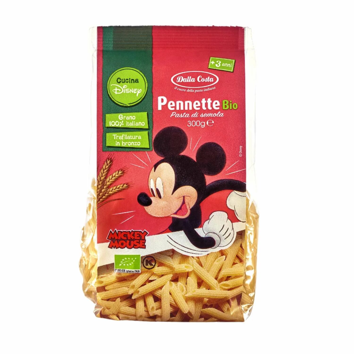 Dalla Costa макароны Disney Mickey Mouse, 250 г. Макаронные изделия Дисней фигурный Микки Маус Пенетте био. Dalla Costa макароны. Макаронные изделия Disney фигурные "Микки Маус Пенетте био" 300 гр..