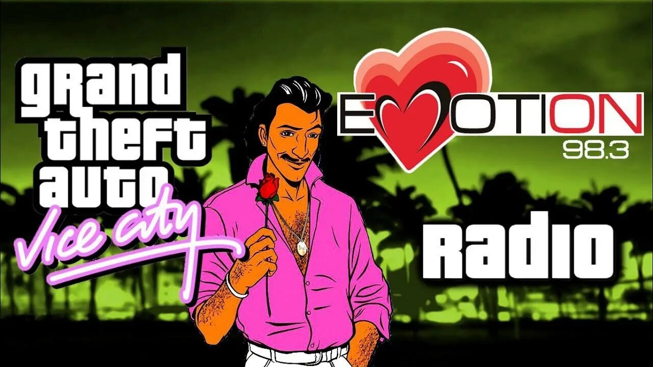 Радио гта сити. GTA vice City emotion 98.3. Радиостанции vice City. ГТА Вайс Сити радио. Радио GTA vice City.