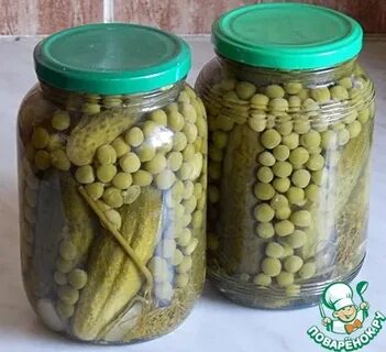 Горошек с огурцами консервировать