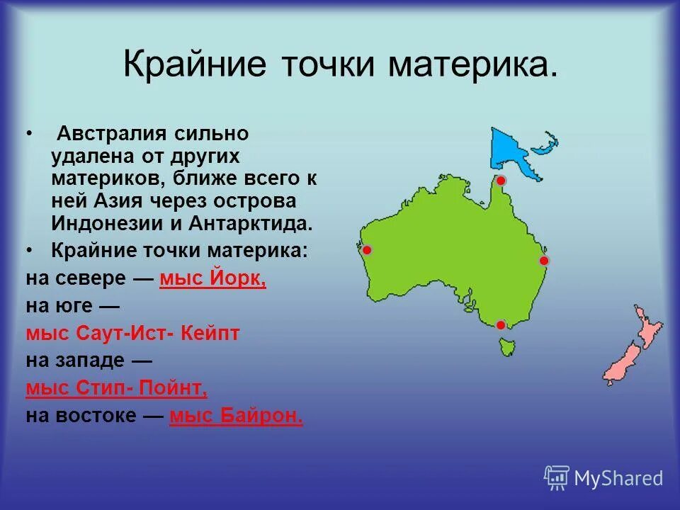 Перечислите большие острова. Мыс Йорк крайняя точка Австралии. Крайняя Южная точка материка Австралии – это мыс. Крайние точки Австралии на карте. Крайние материковые точки Австралии.