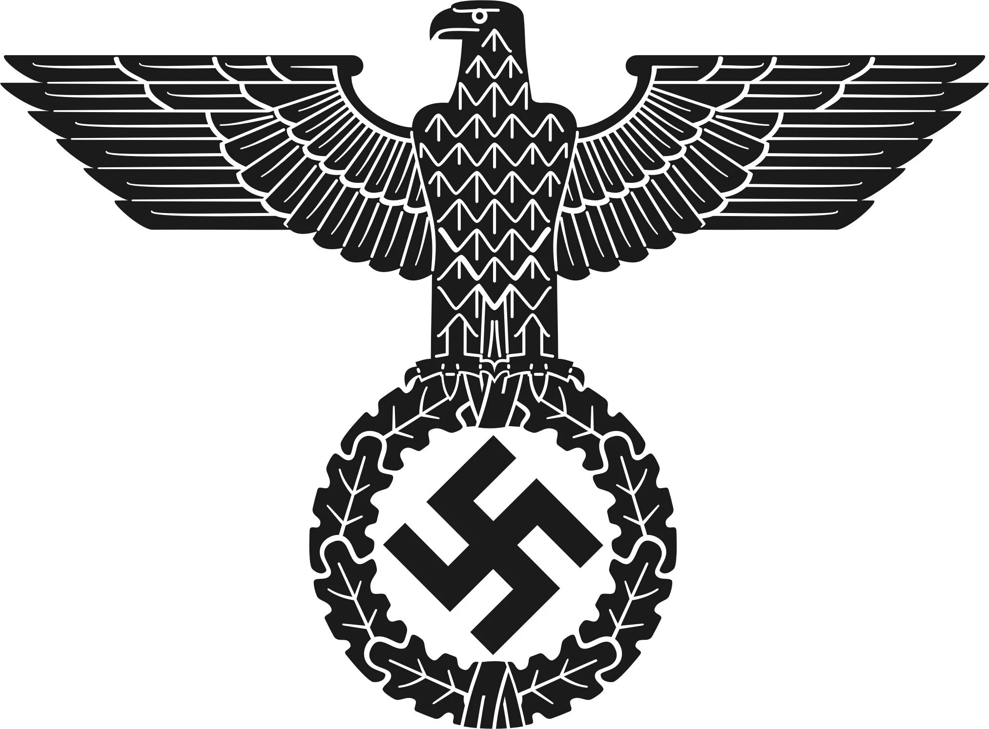 Герб нацистской Германии Орел. Фашистский символ Орел.