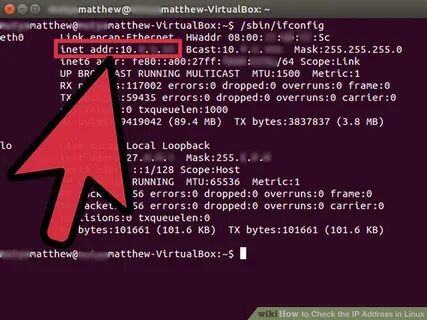 Ifconfig address