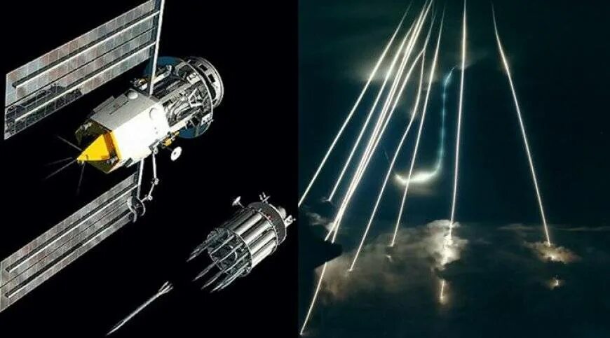 кинетическое орудие. оружие основанное на новых физических принципах. вольфрамовые стержни кинетическое оружие. вольфрамовые стержни кинетическое оружие. космическая орбитальная пушка.