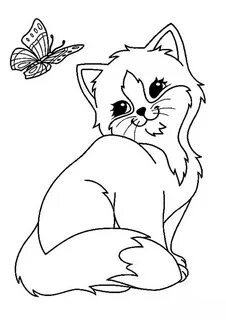 Котики раскрашивать распечатать