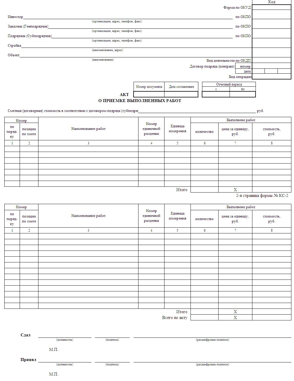 Места в кс2. Акта сдачи-приемки выполненных работ по форме КС-2. Акт КС-2 пример. Акт выполненных работ по форме КС 2 образец. Акт о приёмке выполненных работ по форме № КС-2.