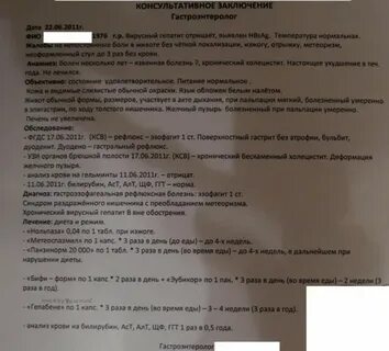 Диагноз гастроэнтерологический