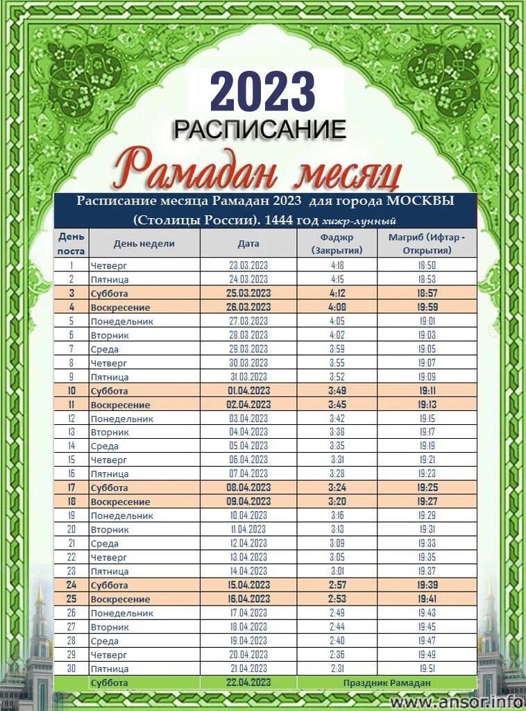 Расписание поста рамадан 2024 спб. Календарь Рамадан 2023 в Москве. График Рамадана в Москве 2023г. Расписание Рамадана 2023 в Москве. Расписание Рамадан 2023 года Москва.