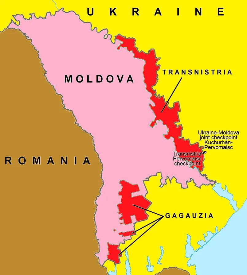 Карта Молдавии и Приднестровья. Гагаузия и Приднестровье на карте Молдовы. Политическая карта Молдавии и Приднестровья и Гагаузии. Молдавия и Приднестровье на карте России.