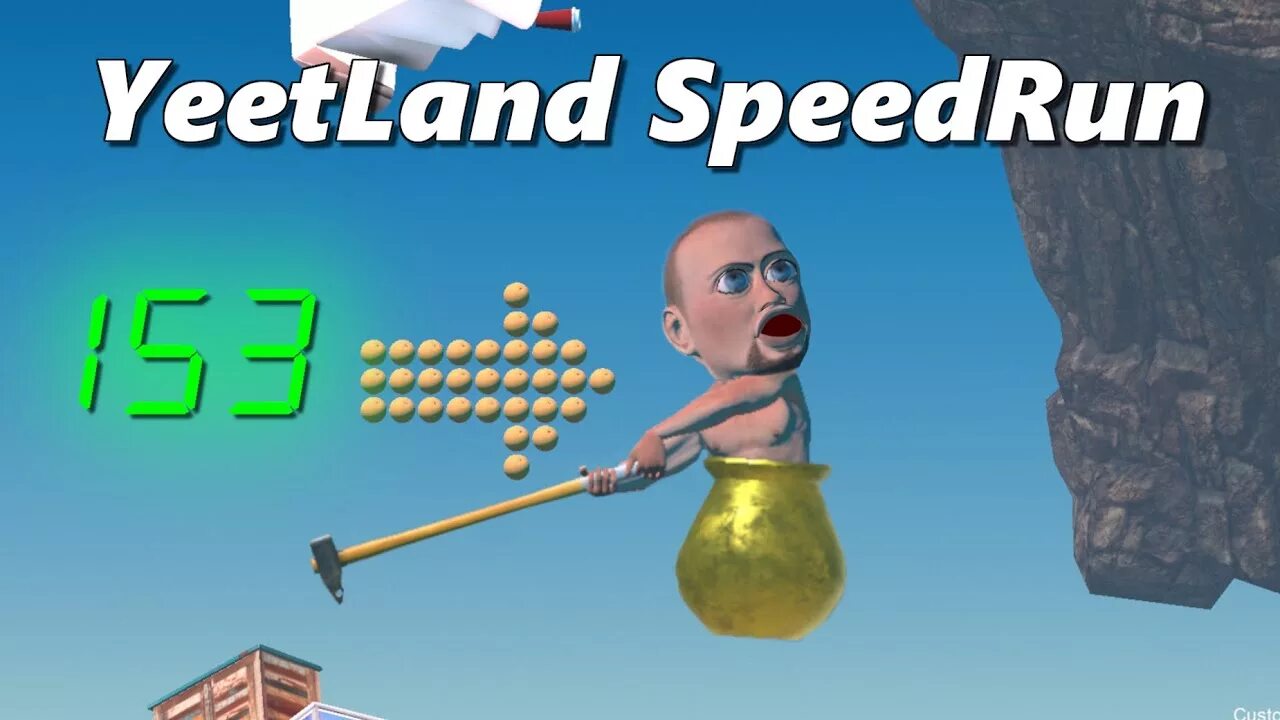 Спидран getting over it with Bennett Foddy картинка. Getting over it Speedrun World record.