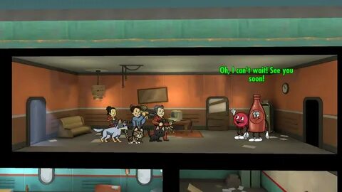 Fallout Shelter update 1.7 brings Nuka-World's Bottle and Cappy to you...