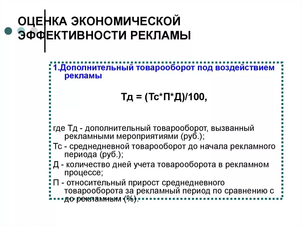 Эффективность рекламных мероприятий. Экономическая эффективность рекламной кампании формула. Методы оценки экономической эффективности рекламы. Показатели экономической эффективности рекламы. Оценка эффективности рекламной деятельности.