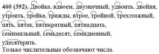 русский язык 6 класс номер 460