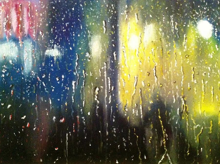 Дождь на окнах слова. Дождь окно живопись. Живопись дождь на стекле. Дождь за окном акварель. Дождь на окне акварелью.