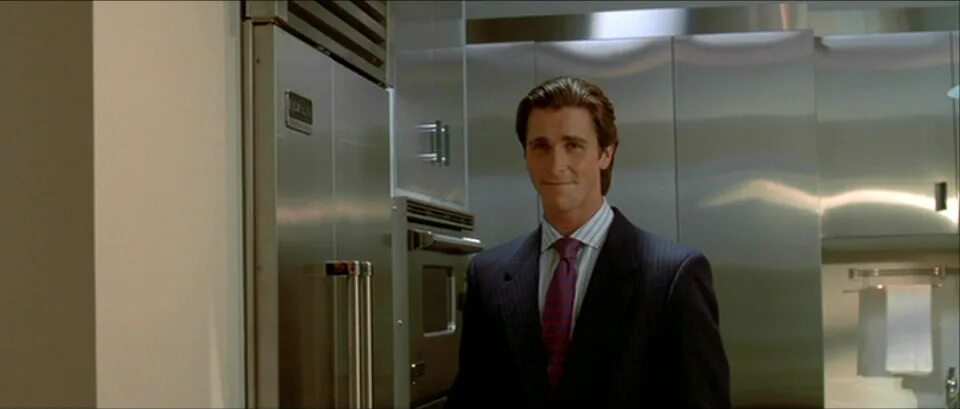 Patrick bateman gif