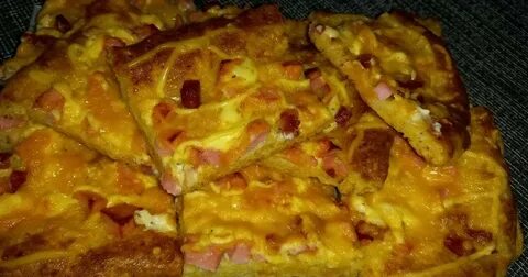 Пицца на творожном тесте в духовке рецепт