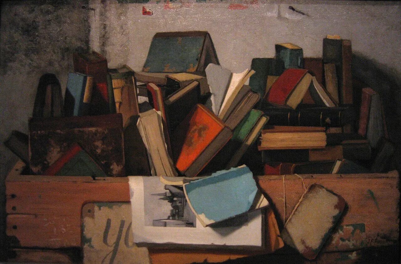 Картина книги. John Frederick Peto. John Frederick Peto Paintings. Живопись картина полок. ФРАГМЕНТЫ картин с книгами.